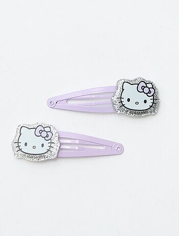 Set di 4 mollette + 1 scrunchie 'Hello Kitty'