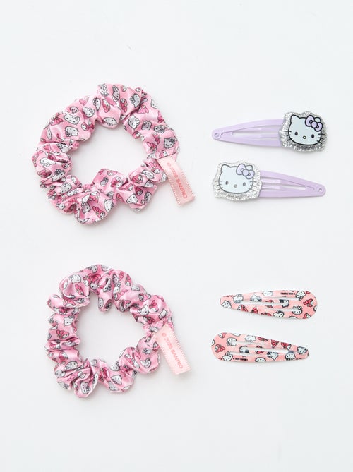 Set di 4 mollette + 1 scrunchie 'Hello Kitty' - Kiabi
