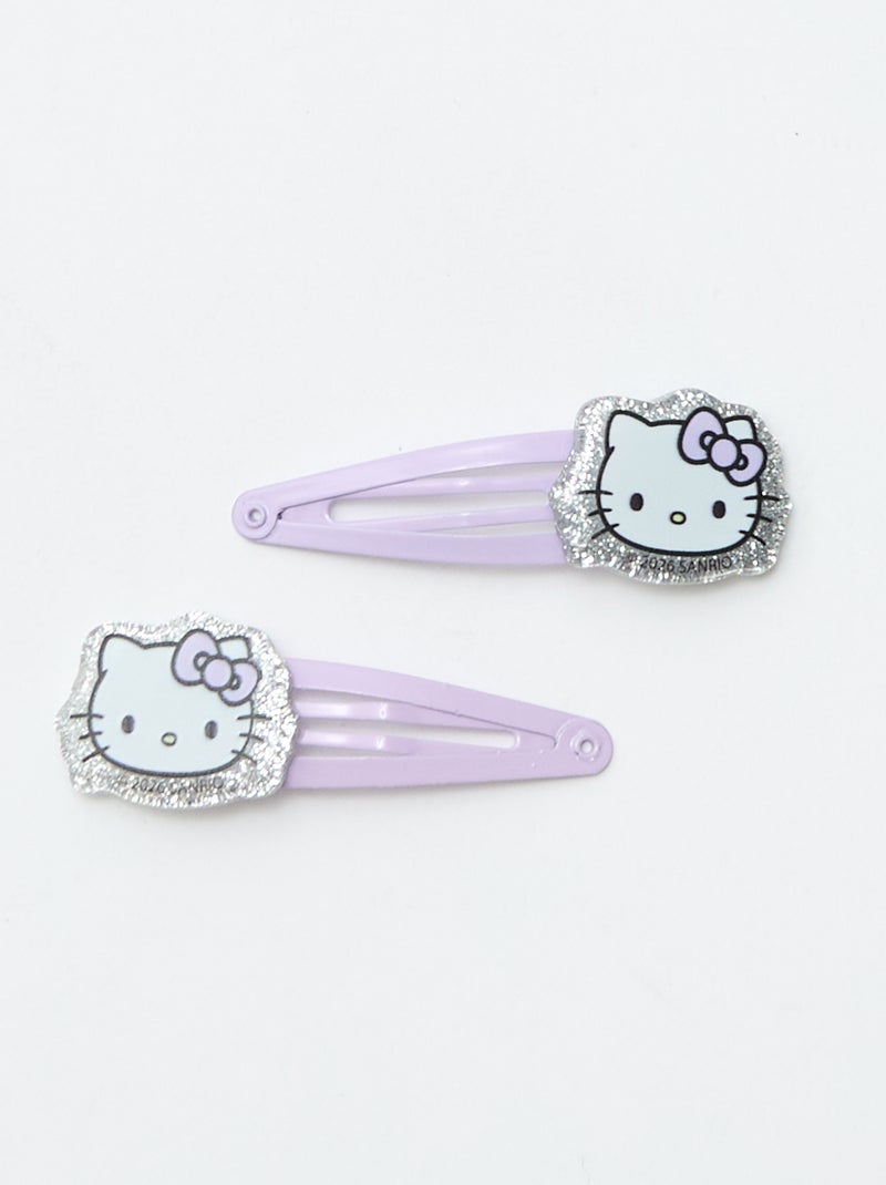 Set di 4 mollette + 1 scrunchie 'Hello Kitty' Rosa - Kiabi