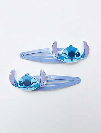 Set di 4 mollette + 2 elastici 'Stitch'