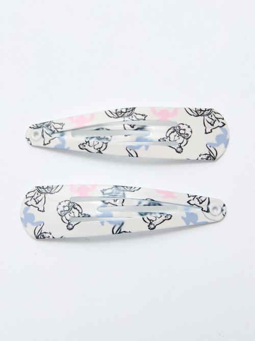 Set di 4 mollette + 2 elastici 'Stitch' - Kiabi