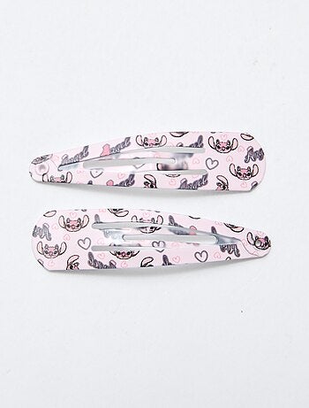 Set di 4 mollette + 2 elastici 'Stitch'