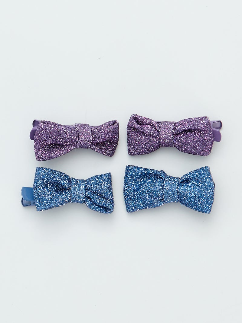 Set di 4 mollette per capelli multicolore - Kiabi