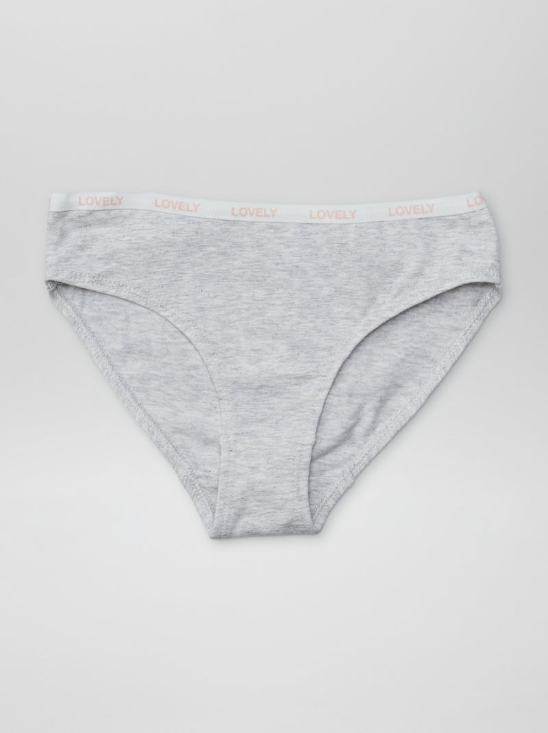 Set di 4 mutandine stampate BIANCO - Kiabi