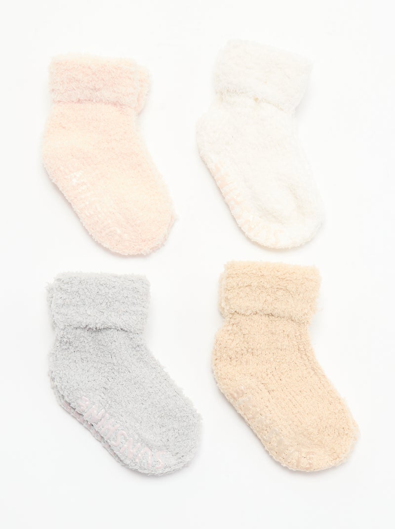 Set di 4 paia di calzini Beige - Kiabi