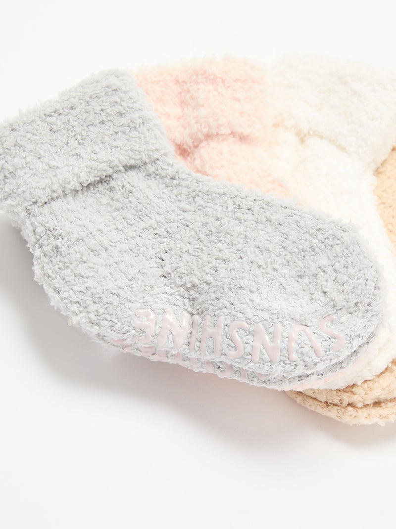 Set di 4 paia di calzini Beige - Kiabi