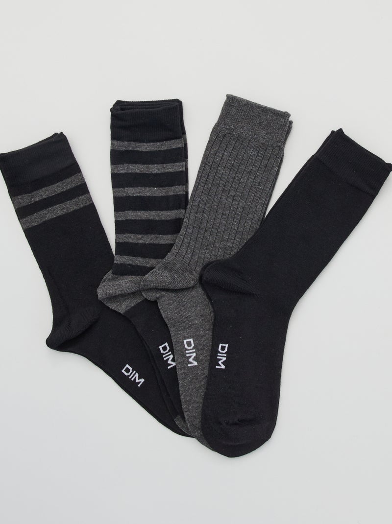 Set di 4 paia di calzini 'DIM' nero - Kiabi