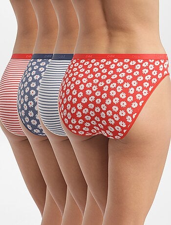 Set di 4 slip con stampa 'DIM'