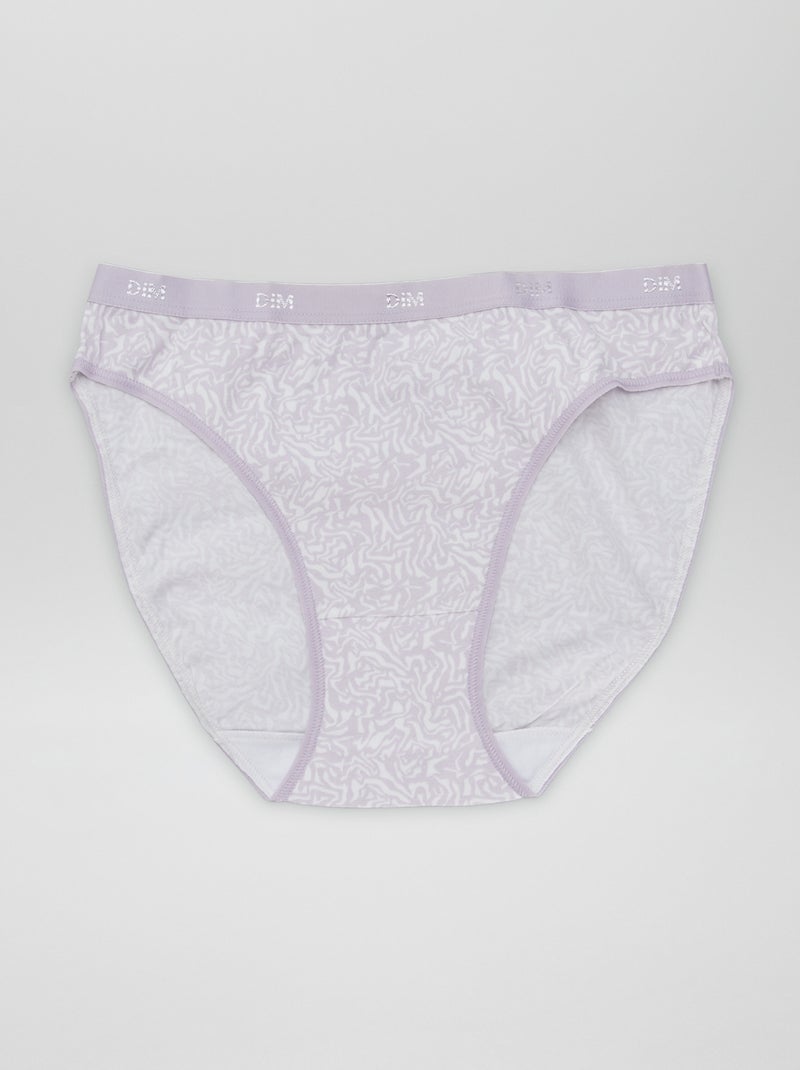 Set di 4 slip con stampa 'DIM' VIOLA - Kiabi