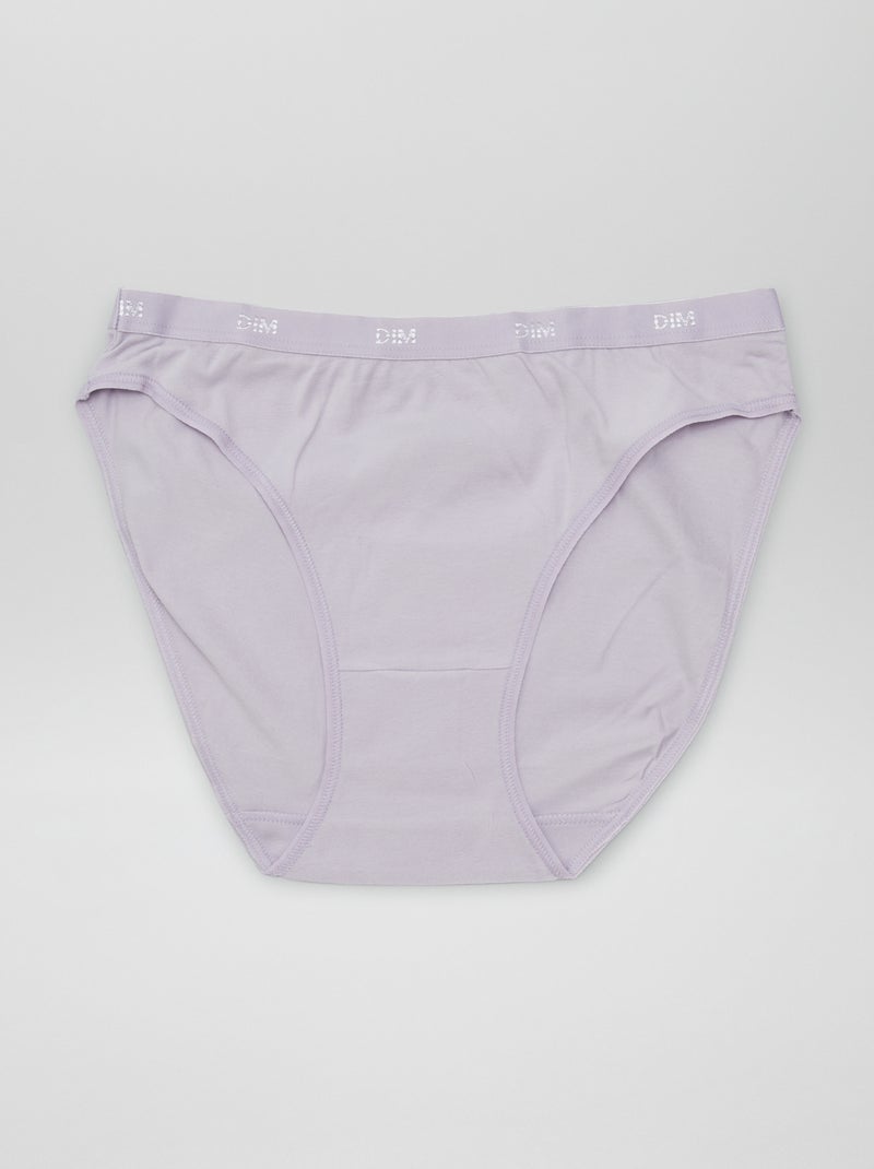 Set di 4 slip con stampa 'DIM' VIOLA - Kiabi