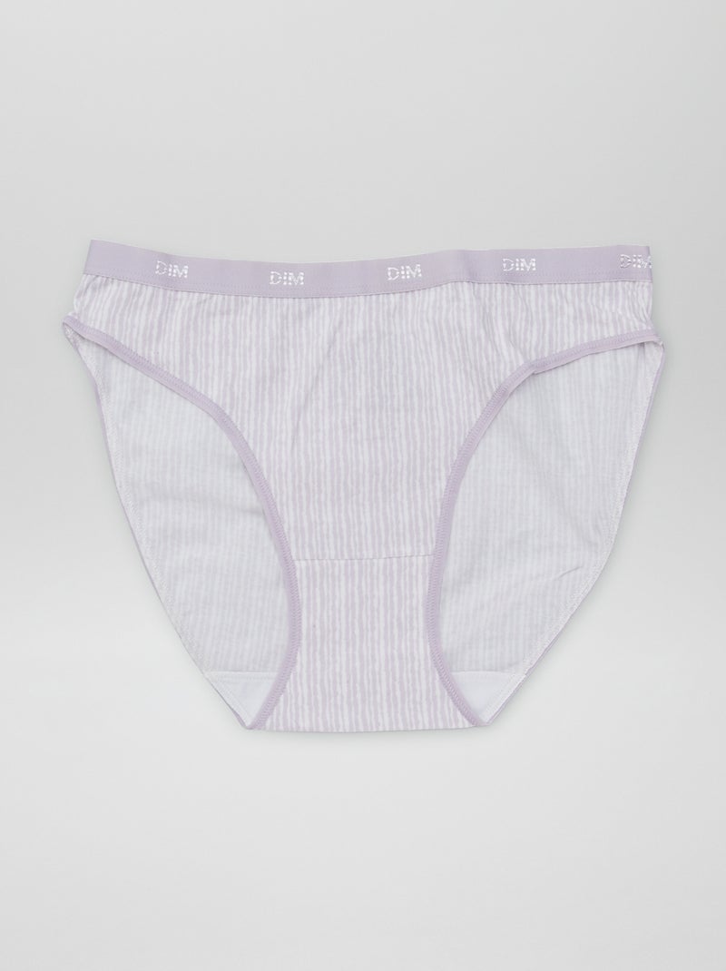 Set di 4 slip con stampa 'DIM' VIOLA - Kiabi