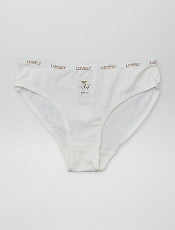 Set di 4 slip stampati