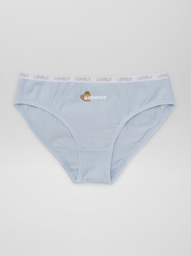 Set di 4 slip stampati BIANCO - Kiabi