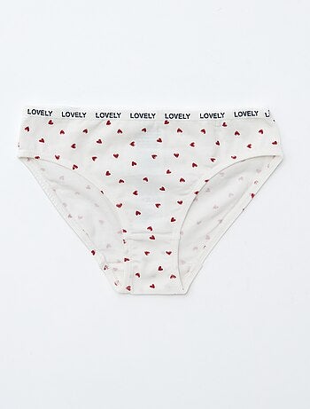 Set di 4 slip stampati