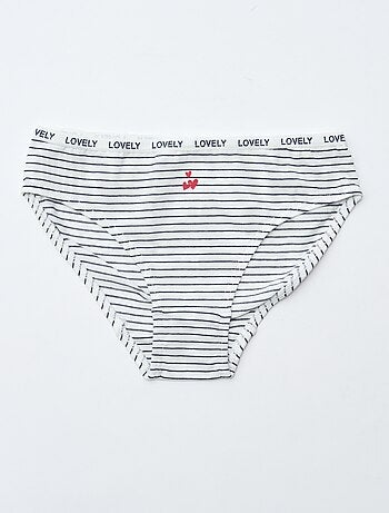 Set di 4 slip stampati