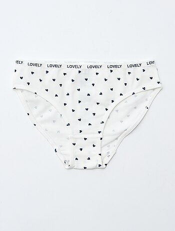 Set di 4 slip stampati