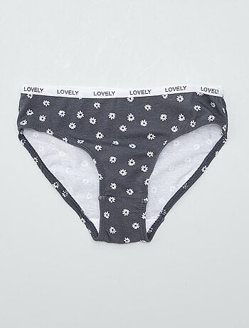 Set di 4 slip stampati