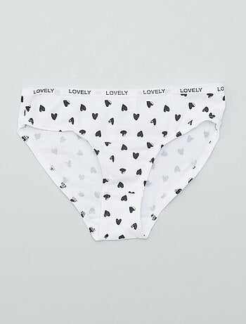 Set di 4 slip stampati