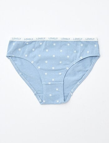 Set di 4 slip stampati