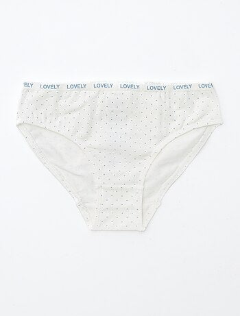 Set di 4 slip stampati