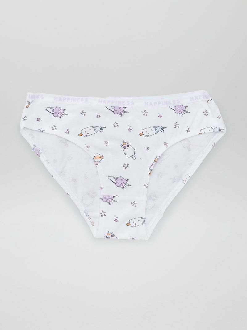 Set di 4 slip stampati BLU - Kiabi