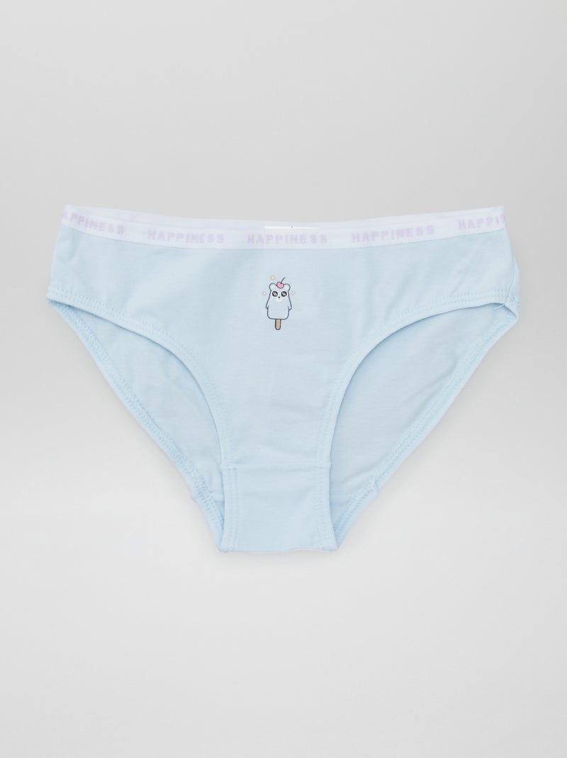 Set di 4 slip stampati BLU - Kiabi