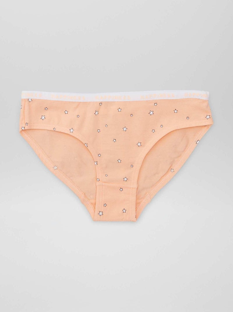 Set di 4 slip stampati ROSA - Kiabi