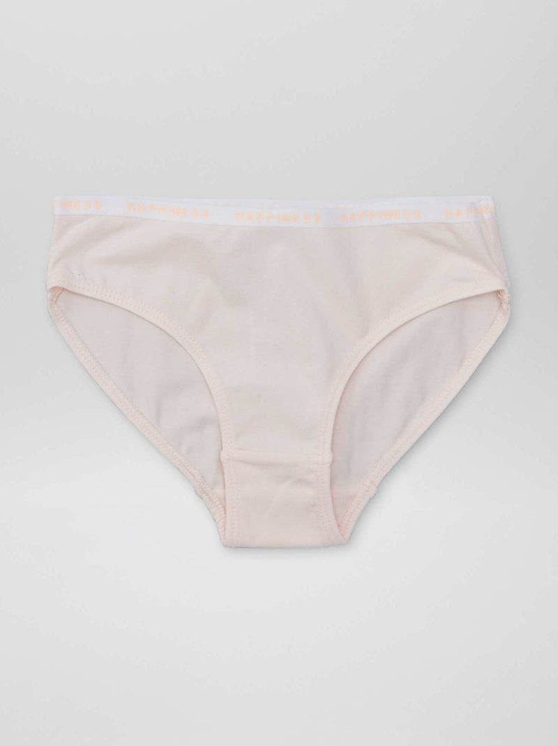 Set di 4 slip stampati ROSA - Kiabi