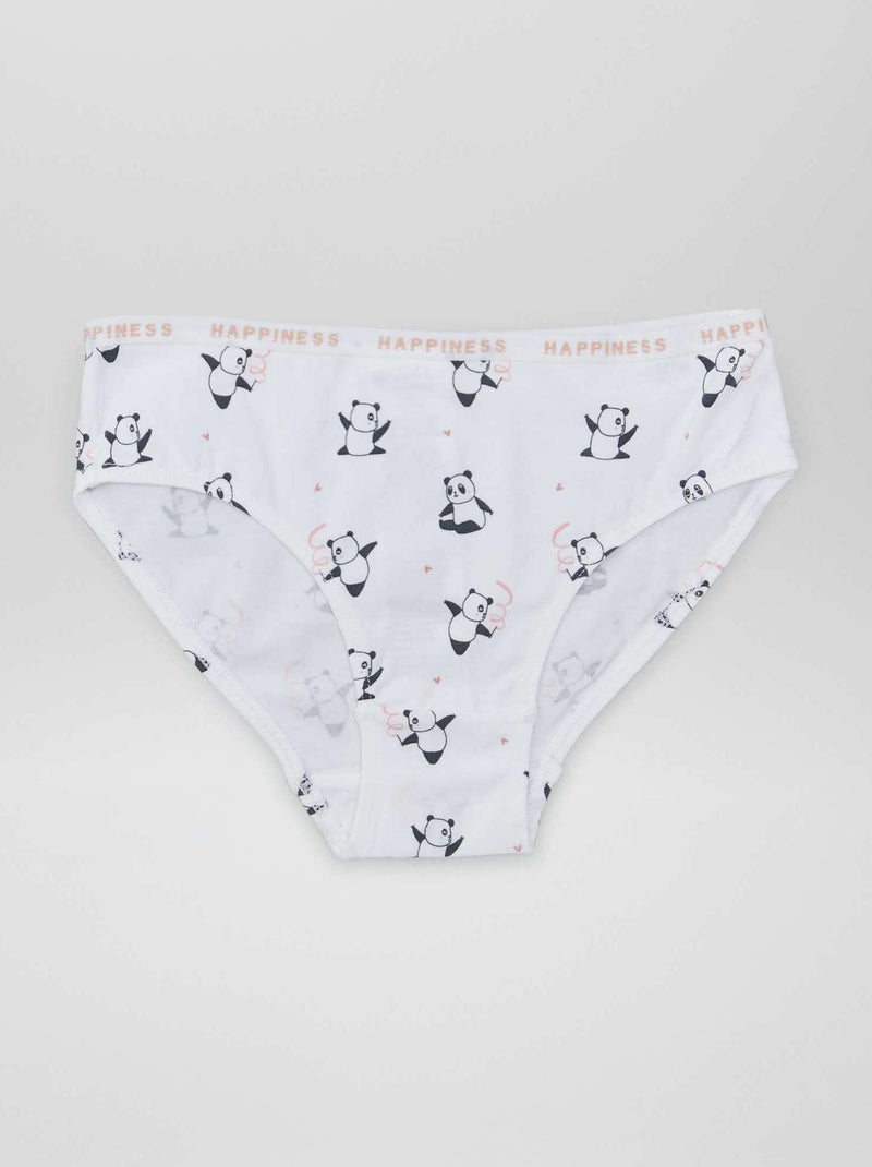 Set di 4 slip stampati ROSA - Kiabi