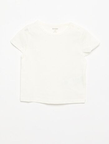 Set di 4 T-shirt a tinta unita
