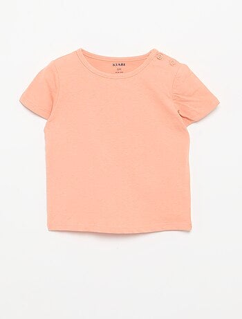 Set di 4 T-shirt a tinta unita
