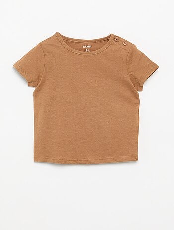 Set di 4 T-shirt a tinta unita