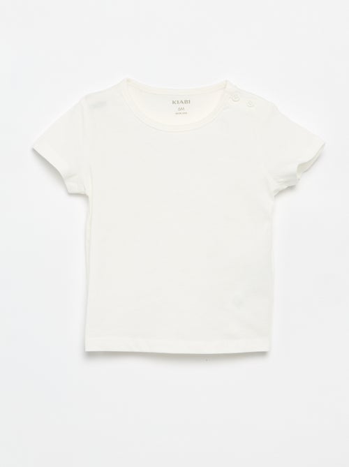 Set di 4 T-shirt a tinta unita - Kiabi