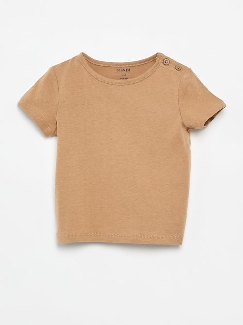Set di 4 T-shirt a tinta unita - Kiabi