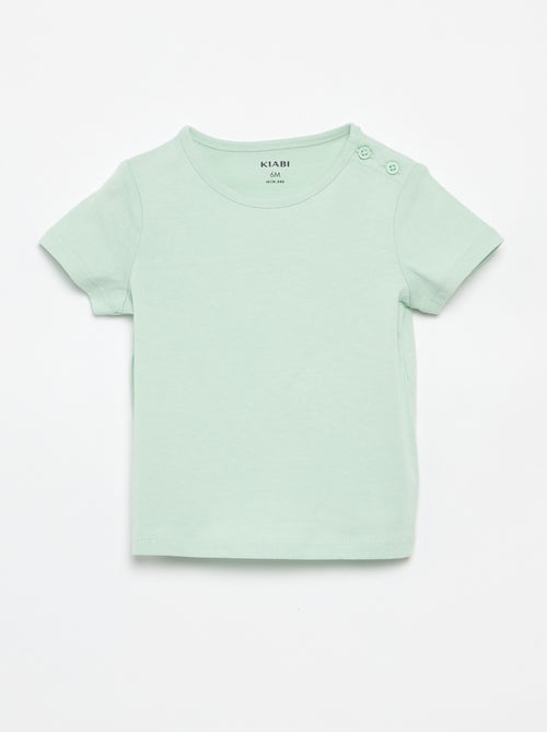 Set di 4 T-shirt a tinta unita - Kiabi