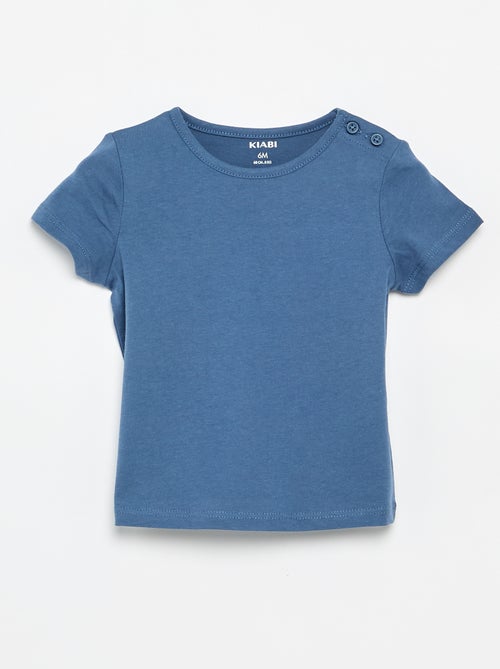 Set di 4 T-shirt a tinta unita - Kiabi