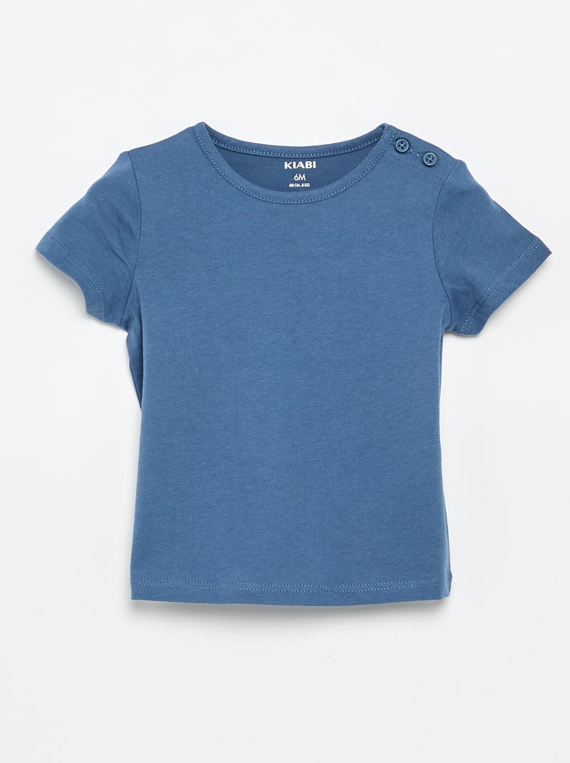 Set di 4 T-shirt a tinta unita Bianco - Kiabi
