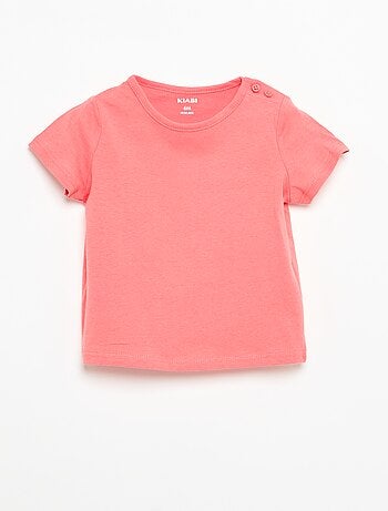 Set di 4 T-shirt a tinta unita