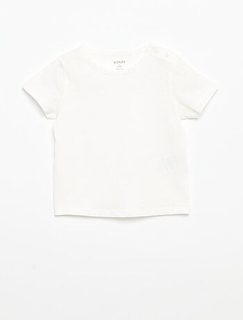 Set di 4 T-shirt a tinta unita