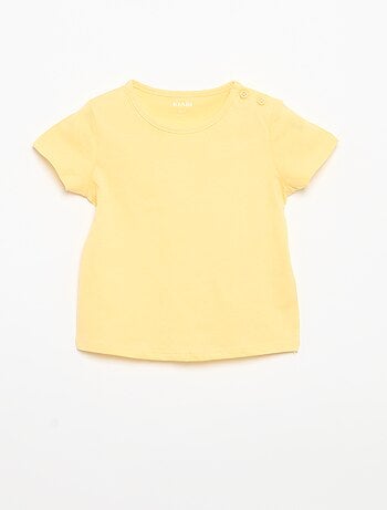 Set di 4 T-shirt a tinta unita