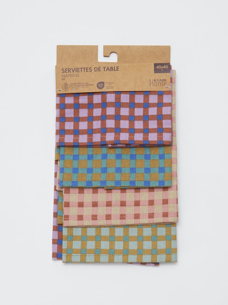 Set di 4 tovaglioli - Kiabi Home BEIGE - Kiabi