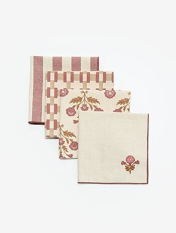Set di 4 tovaglioli 40 x 40 cm