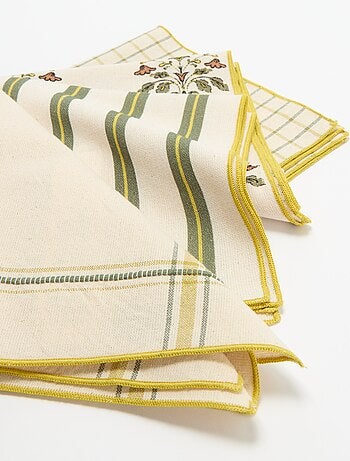 Set di 4 tovaglioli 40 x 40 cm