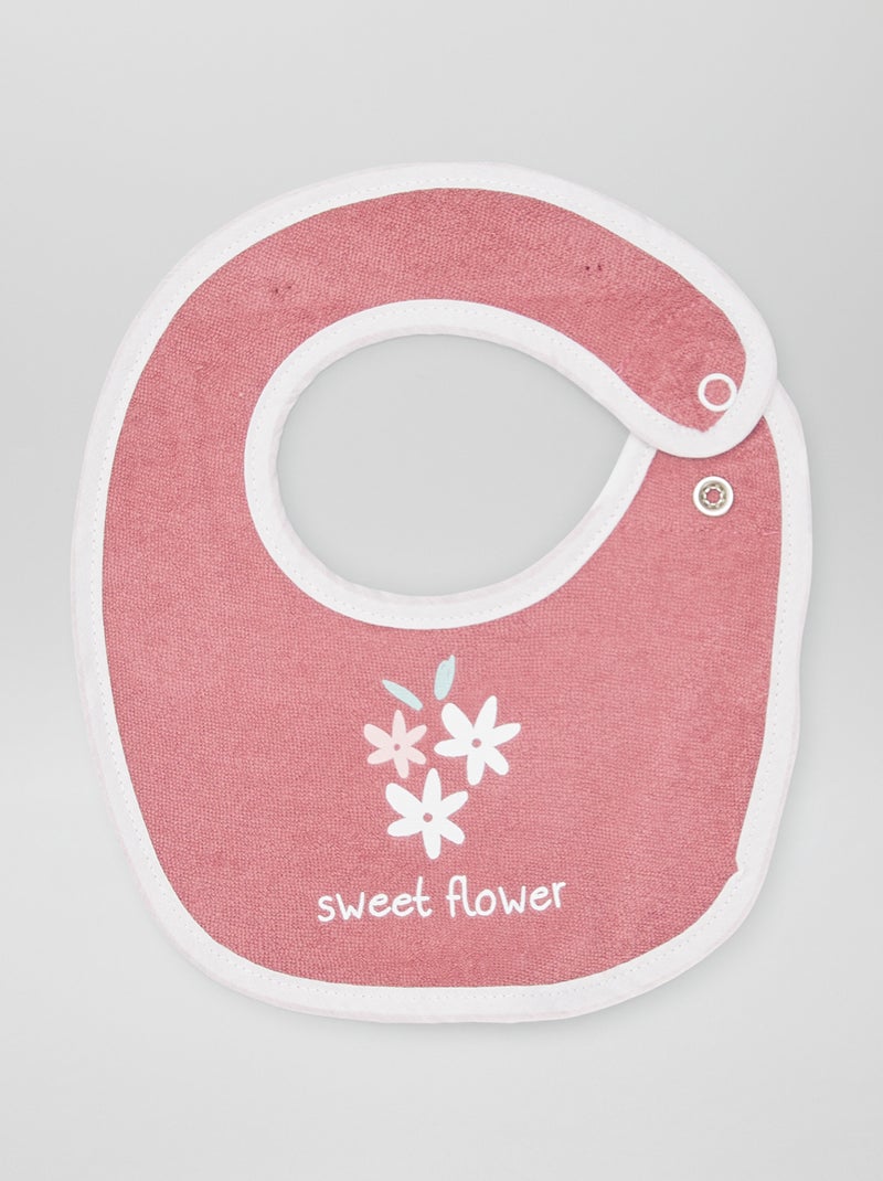 Set di 5 bavaglini in spugna ROSA - Kiabi