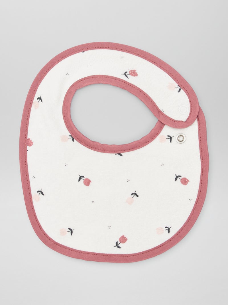 Set di 5 bavaglini in spugna ROSA - Kiabi