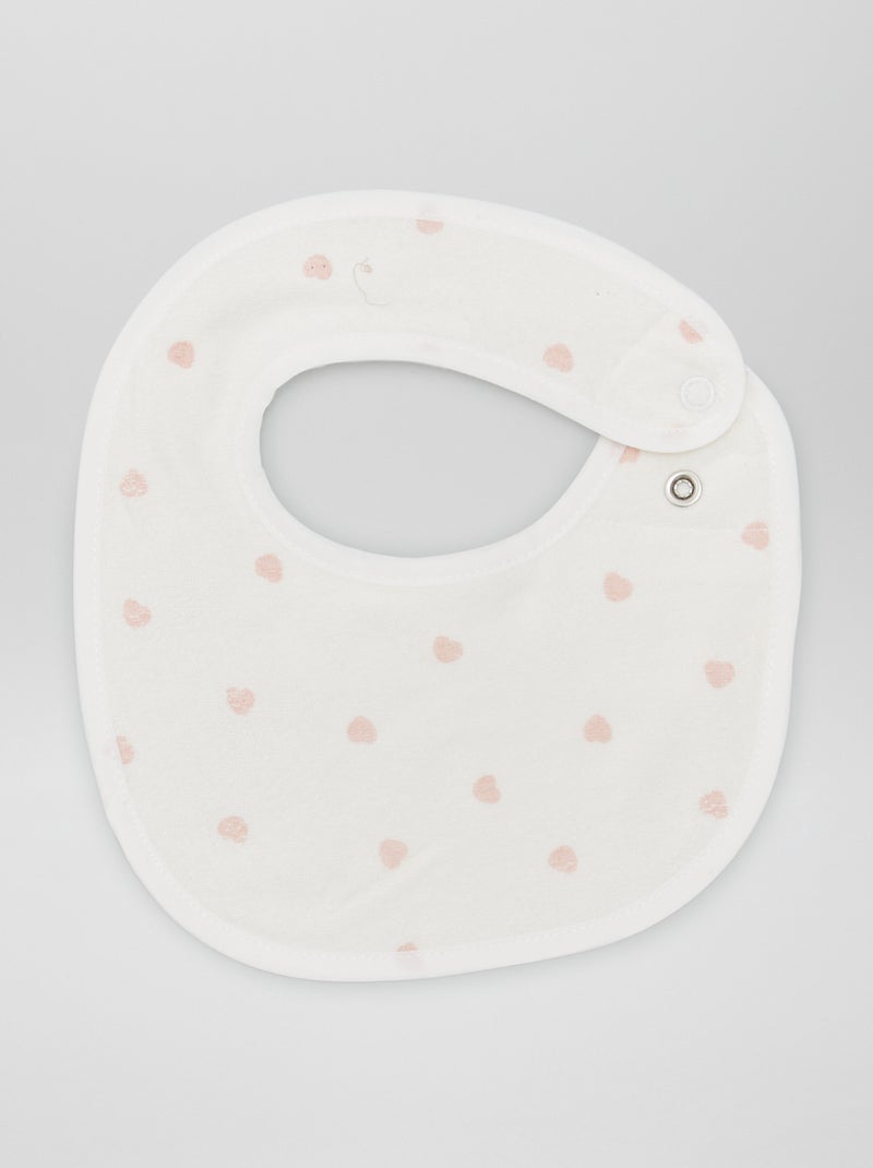 Set di 5 bavaglini in spugna ROSA - Kiabi