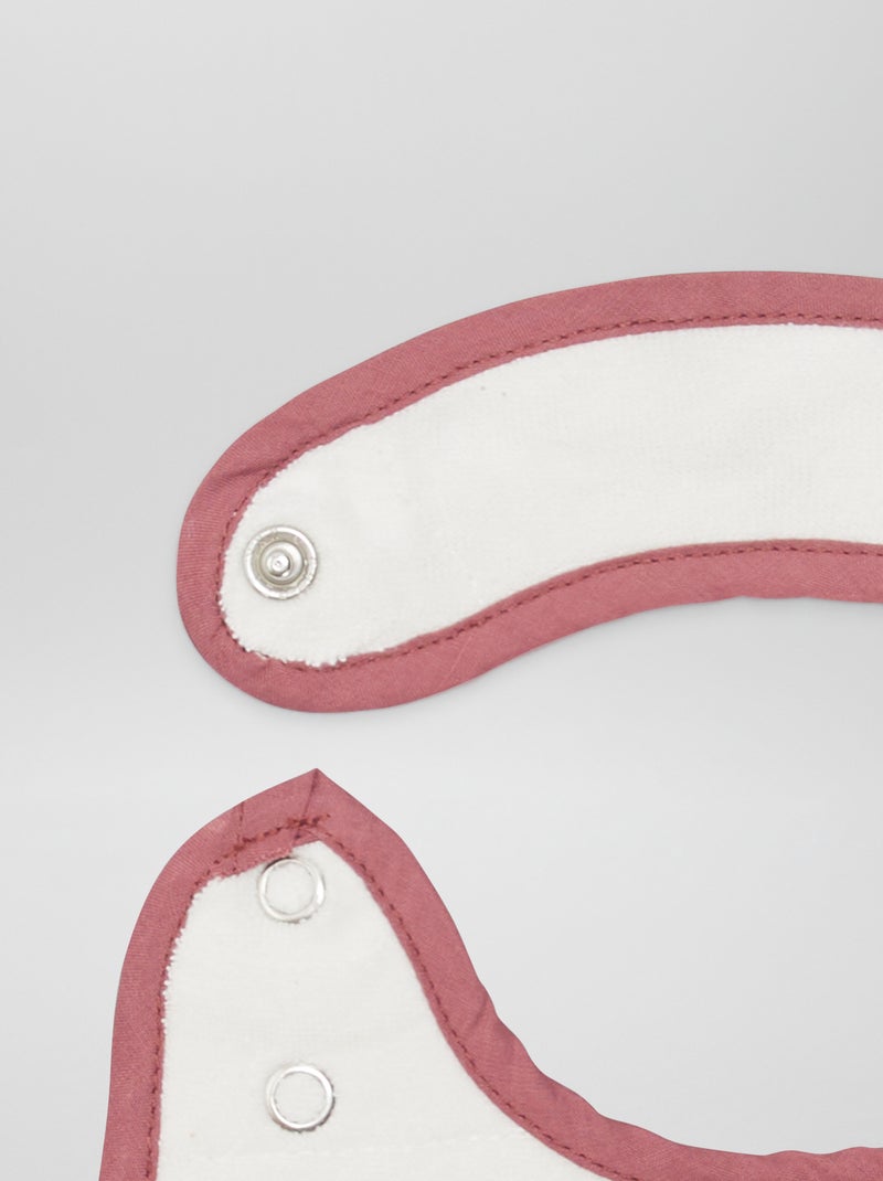 Set di 5 bavaglini in spugna ROSA - Kiabi