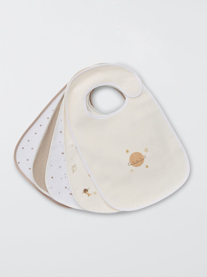 Set di 5 bavaglini stampati BIANCO - Kiabi