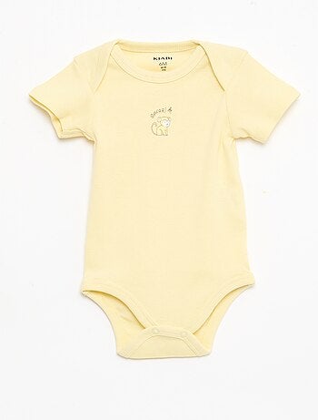 Set di 5 body a maniche corte in cotone