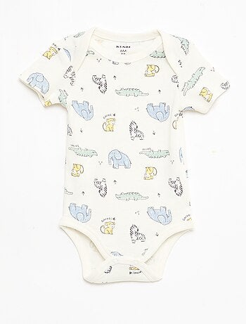 Set di 5 body a maniche corte in cotone